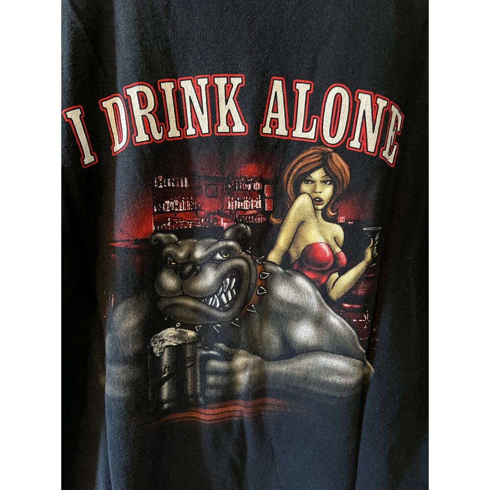 George Thorogood I Drink Alone Band Concert T Shirt M - Picture 2 of 4
